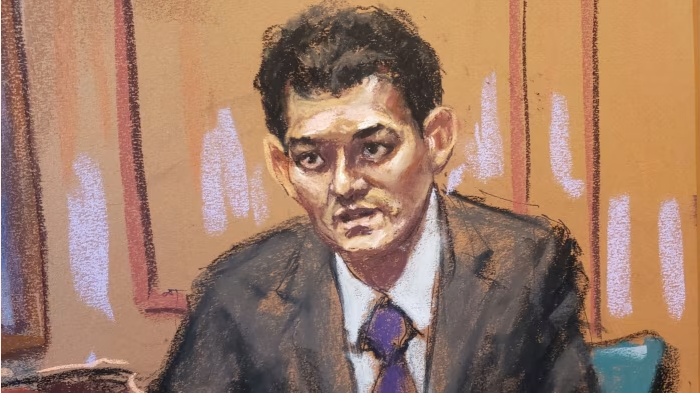 A courtroom sketch of Sam Bankman-Fried, who is facing a potentially lengthy prison sentence if convicted © Jane Rosenberg/Reuters