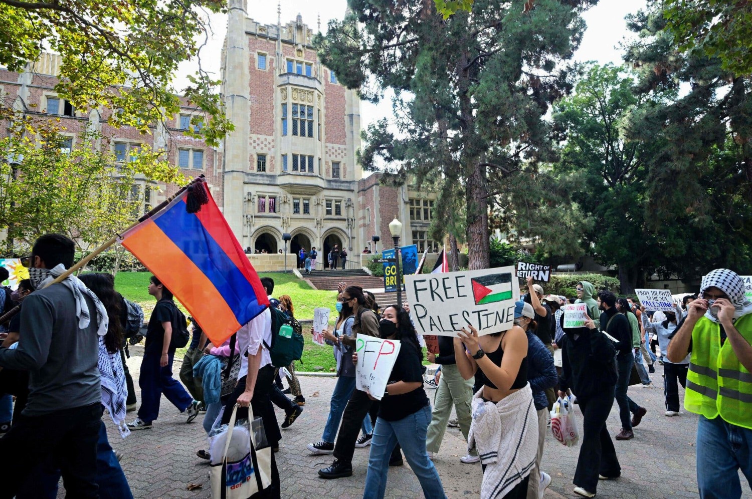 A pro-Palestinian demonstration last week at the University of California, Los Angeles. Republicans have called for campus crackdowns on such protests. Credit...Frederic J. Brown/Agence France-Presse — Getty Images