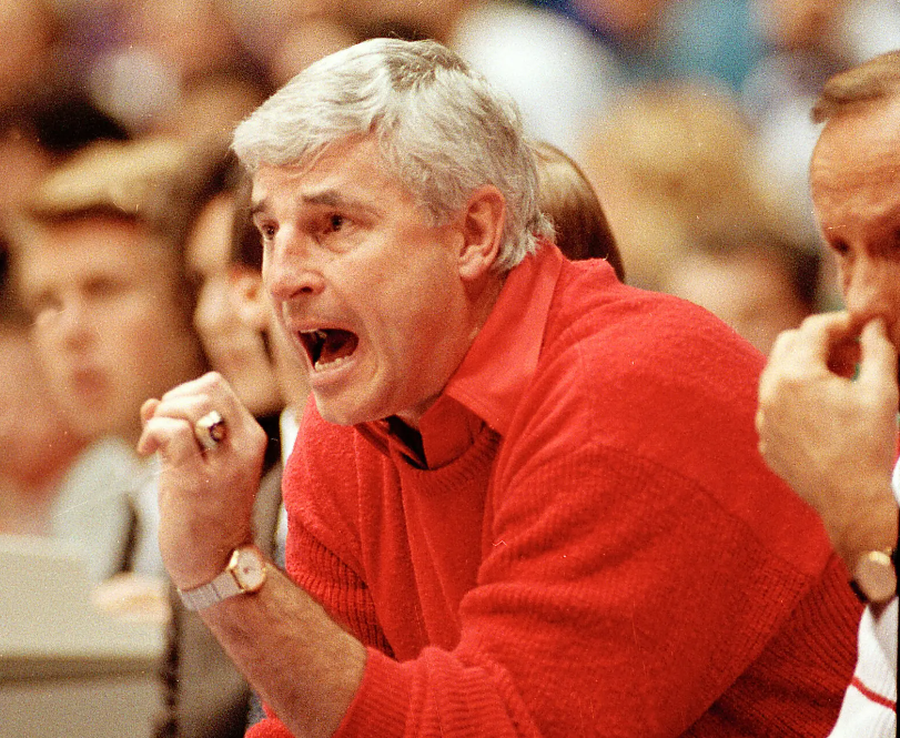 Bobby Knight, a volatile but brilliant college basketball coach, was among American sport’s most polarizing characters.Credit...John Swart/Associated Press