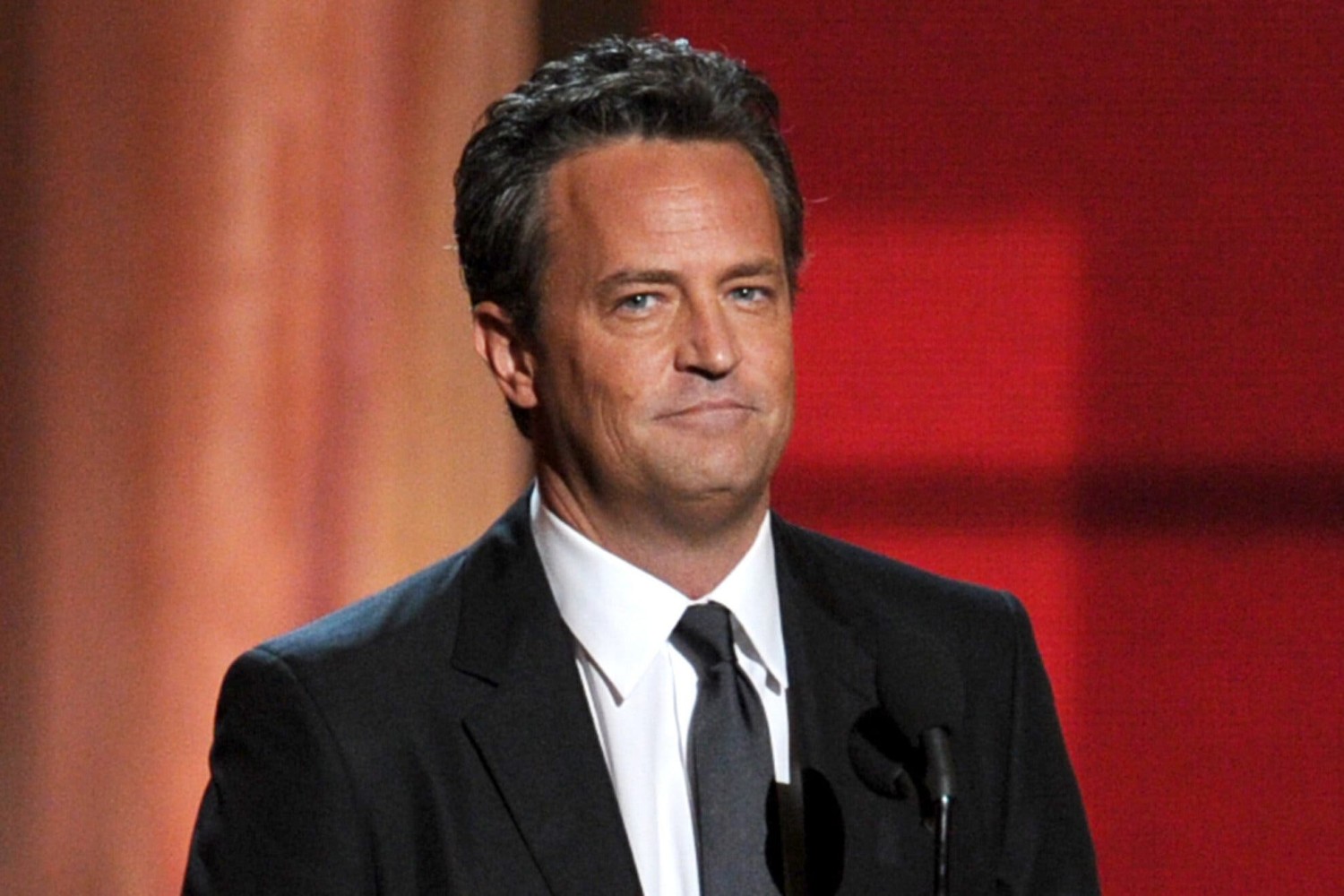 The coroner’s office said Matthew Perry had ketamine and the opioid buprenorphine in his system when drowned in a hot tub at his home in Los Angeles in October. Credit...Kevin Winter/Getty Images