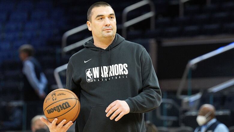 Warriors assistant coach Dejan M. was part of the staff that helped Golden State win the 2022 NBA championship. He was mentor to two-time NBA MVP Nikola Jokic and a former star player in his native Serbia. Darren Yamashita-USA TODAY Sports/Reuters