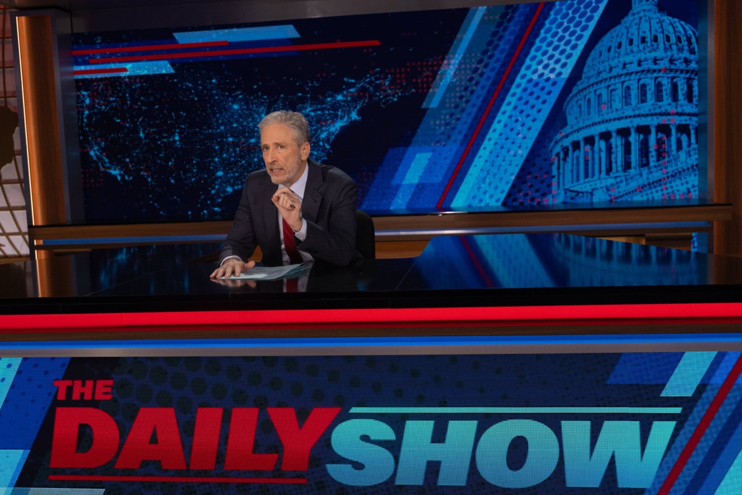 Jon Stewart has made “The Daily Show” relevant again.Credit...Matt Wilson/Comedy Central