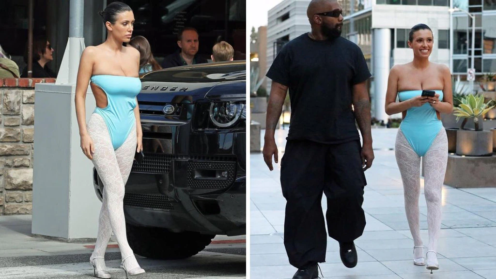 Kanye’s wife stuns in confusing outfit