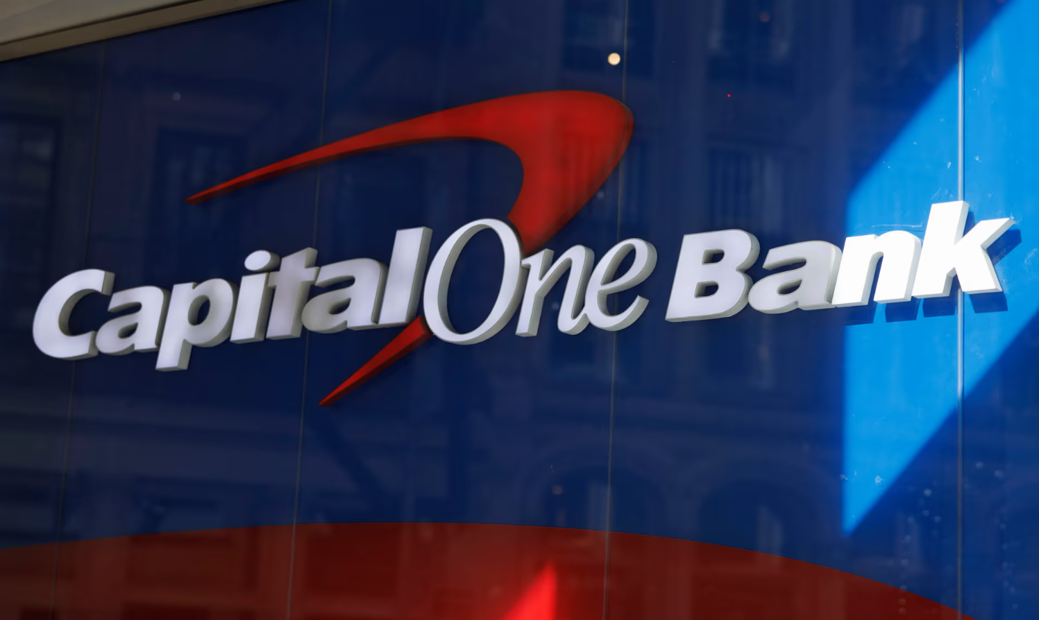 Capital One is moving to take over Discover in $35bn deal. Photograph: Sarah Yenesel/EPA