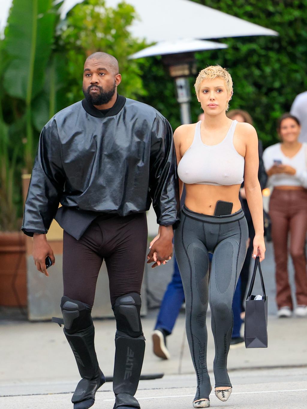 Kanye and Bianca step out in May last year. Picture: GC Images