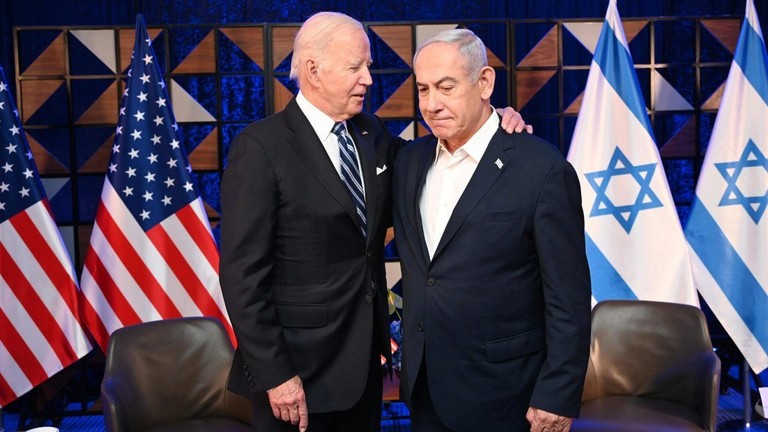 US President Joe Biden (L) and Israeli Prime Minister Benjamin Netanyahu (R). ©  GPO/Getty Images