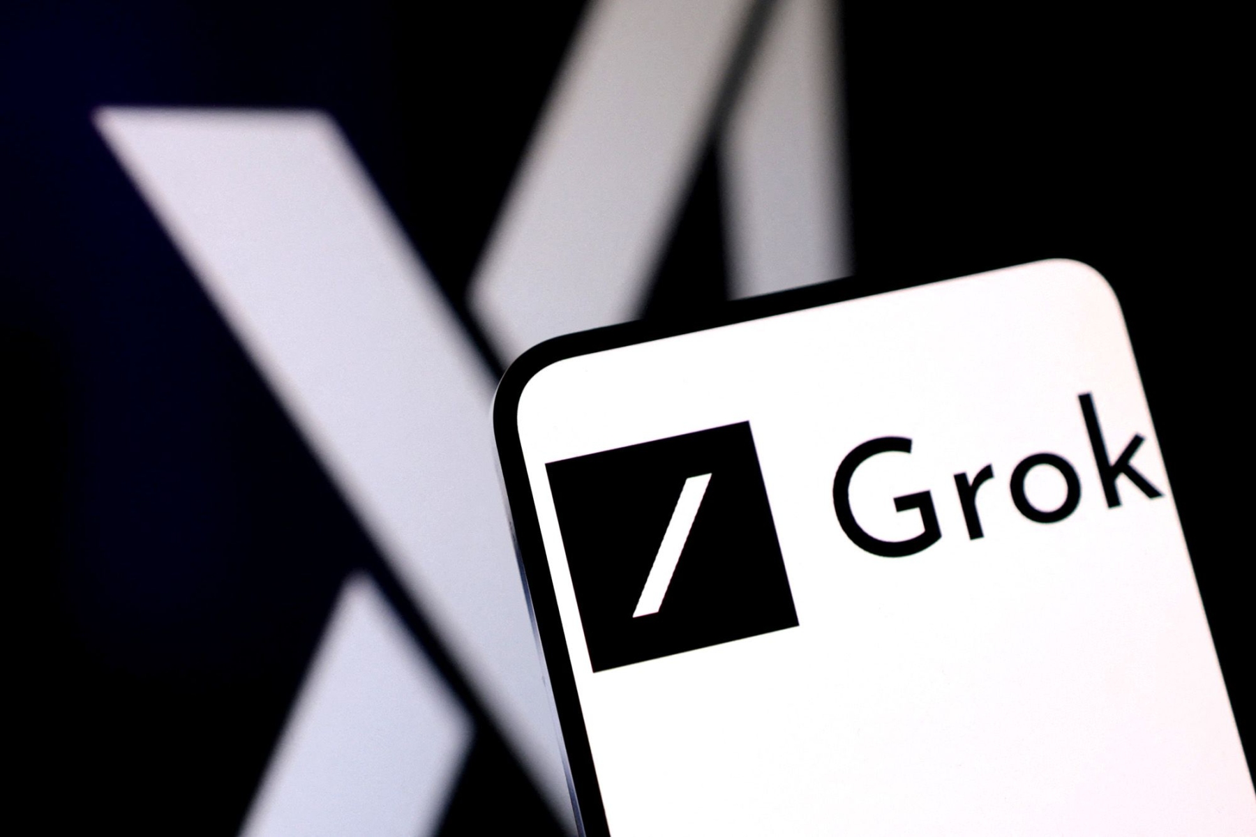 xAI and Grok logos are seen in this illustration taken on February 16, 2025. Dado Ruvic/Reuters