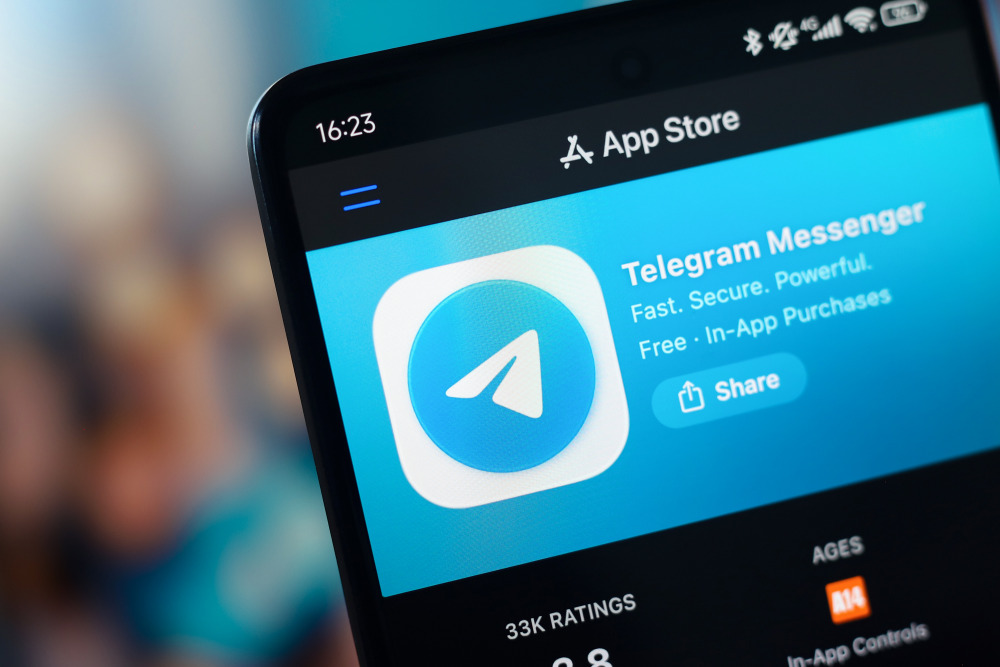 The Telegram app.Thomas Fuller / NurPhoto via Getty Images file