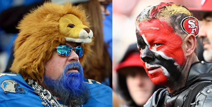 As Two NFL Playoff Teams Meet, Their Cities Diverge