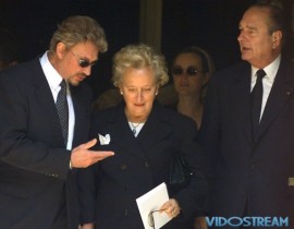While General Charles De Gaulle once accused Hallyday of perverting France's youth, the rock star was actually closer to conservative politicians. He once sang his support for President Jacques Chirac, seen here with his wife Bernadette and the
