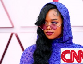 Singer H.E.R. won the Oscar for best original song. Her winning song "Fight for You" is from the film "Judas and the Black Messiah."