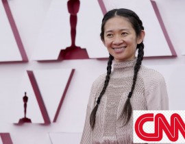 "Nomadland" director Chloe Zhao became the first woman of color and the first woman of Asian descent to win the Oscar for best director.