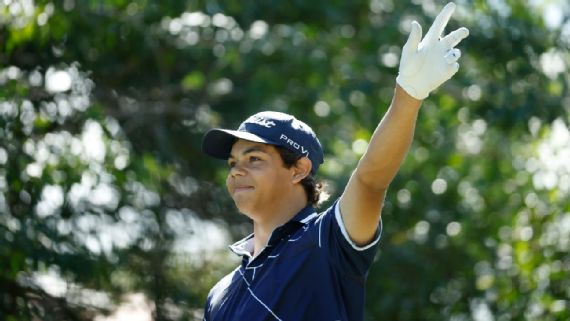 Charlie Woods, 15, carded a 16-over 86 at a PGA Tour pre-qualifying event Thursday. Getty Images