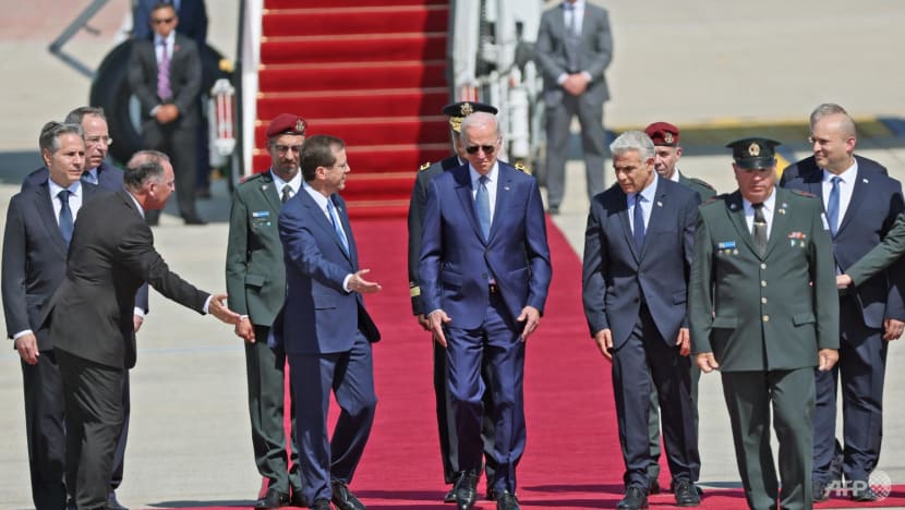 Biden lands in Israel for delicate first Middle East tour as US president